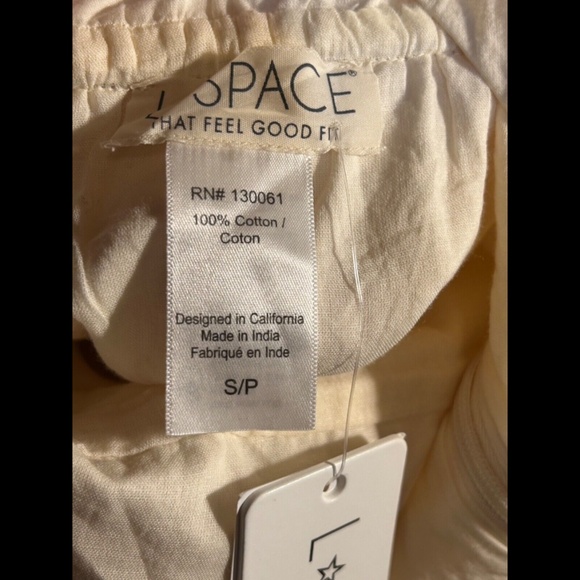 L*Space Bahia Open Back Peasant Maxi Dress Cream Size S - NWT - Picture 10 of 11